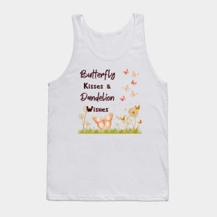 Elegance in Every Sip with Our 'Butterfly Kisses & Dandelion Wishes' Tank Top